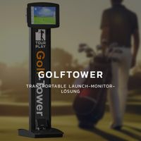 Golftower - Transportable Launch-Monitor-Lösung | Tour Play Golfsimulatoren